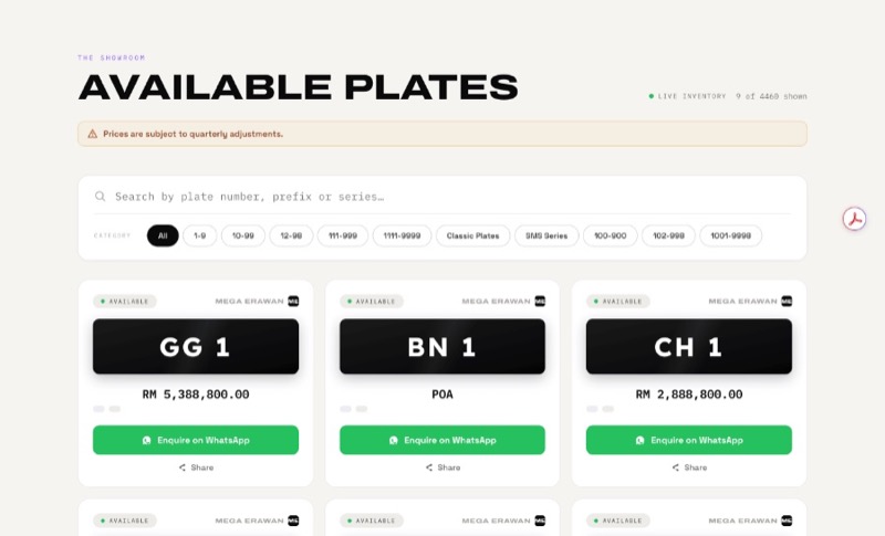 MegaErawan available plates